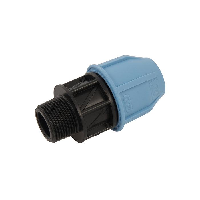 MDPE Male Adaptor 20mm, 25 mm 3/4"