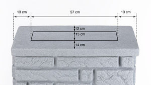 Maurano Stone Effect Water Butt – 300 Litres - Freeflush Rainwater Harvesting Ltd. 