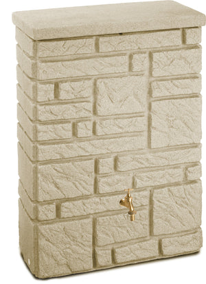 Maurano Stone Effect Water Butt – 300 Litres - Freeflush Rainwater Harvesting Ltd. 