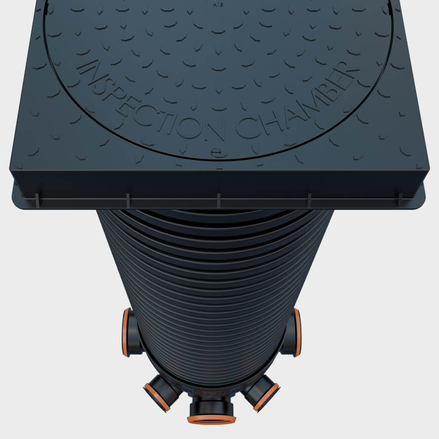 Modular Inspection Chambers Accesso Inspection Chamber - 450mm Diameter For 160mm and 110mm EN 140