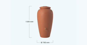 Rainwater Amphora Classic Urn Water butt - 300 and 500 litre - Freeflush Rainwater Harvesting Ltd. 