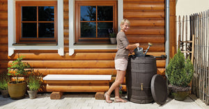 Barrica rain water barrel water butt -260 and 420 litre capacity - Freeflush Rainwater Harvesting Ltd. 