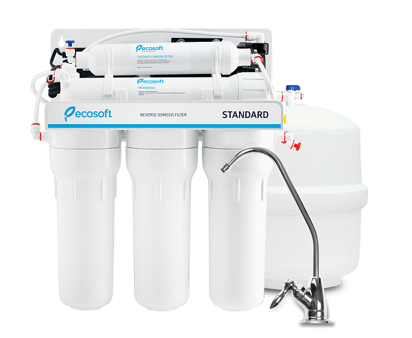 Ecosoft Domestic Reverse Osmosis Water Filter with optional Pump