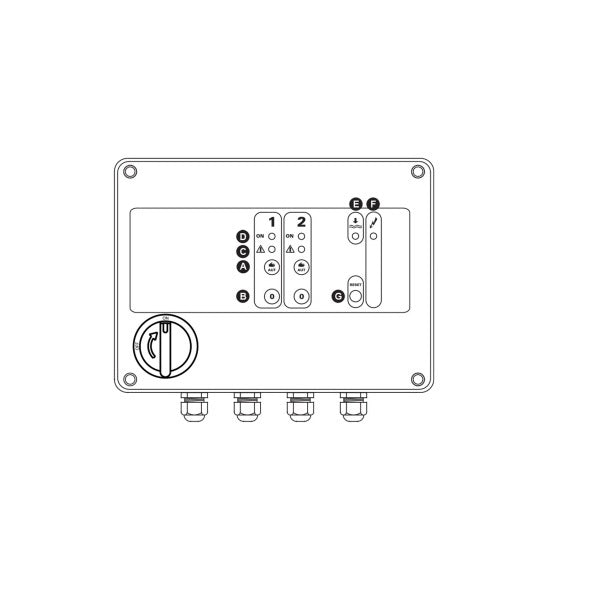 Pump Protection Module Pump Controller and Protection Unit For 2 (3ph/1ph Switches)