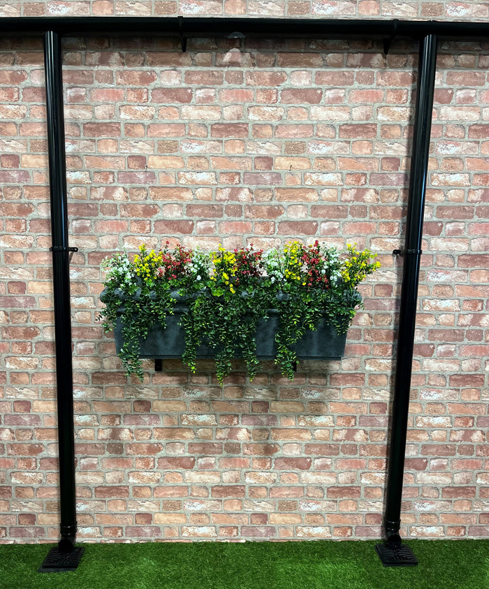 90 litre Prestige Large Rectangular Window Box Planter with optional brackets