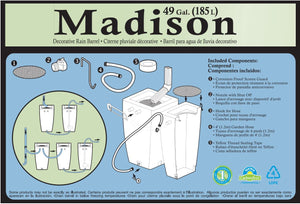 Madison 185 Litre rain barrel