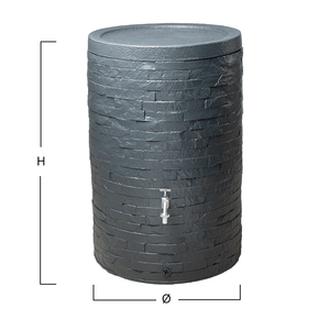 Muro 260 litre stone effect water butt - free tap! - Freeflush Rainwater Harvesting Ltd. 