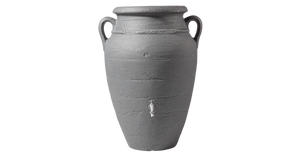 Antique wall (flat back) amphora terracotta water butt - 260  litre capacity - Freeflush Rainwater Harvesting Ltd. 