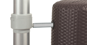 Slim Rattan Effect Water Butt Sunda -  Mocca 300 litre - Freeflush Rainwater Harvesting Ltd. 