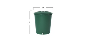 Round water butt 200, 300 and 500 litre - Freeflush Rainwater Harvesting Ltd. 