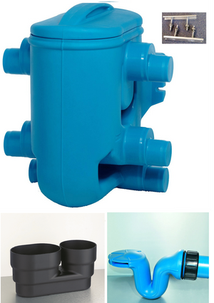 Commercial Rainwater Harvesting Filter - 2 stage - 110-160mm TF - 800m2 - Freeflush Rainwater Harvesting Ltd. 