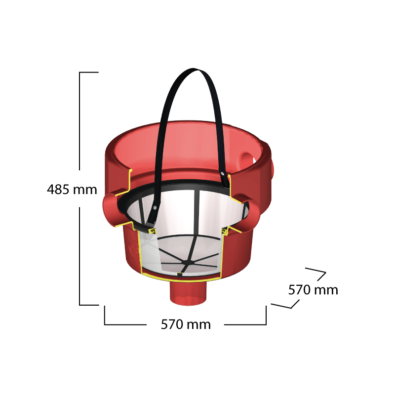 GRAF UniversalFilter 3 internal basket filter Freeflush Water