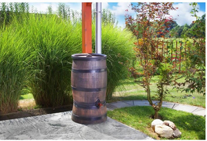 Rain Barrel - Oak Effect - 50L, 120L, 240L, 350L - Freeflush Rainwater Harvesting Ltd. 