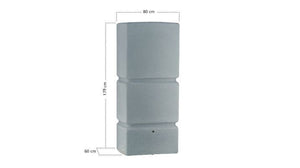 Large Water butt - Water Pillar - 800l with quality filter and tap - Freeflush Rainwater Harvesting Ltd. 