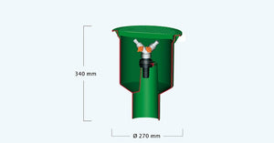 Surface Mounted  (Hozelock/Snap-lock) Hose Connection Box