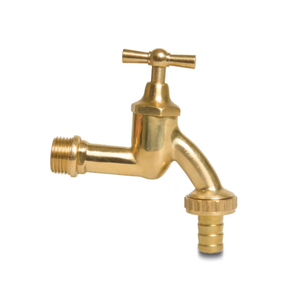 Brass or chrome water butt tap