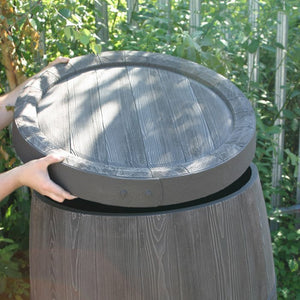 Burgundy Barrel Water Butt – 500 Litres - Freeflush Water Management Ltd. 