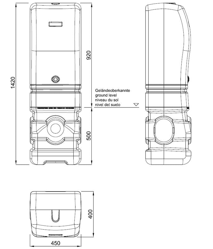 Graf One2Clean External Plastic Cabinet