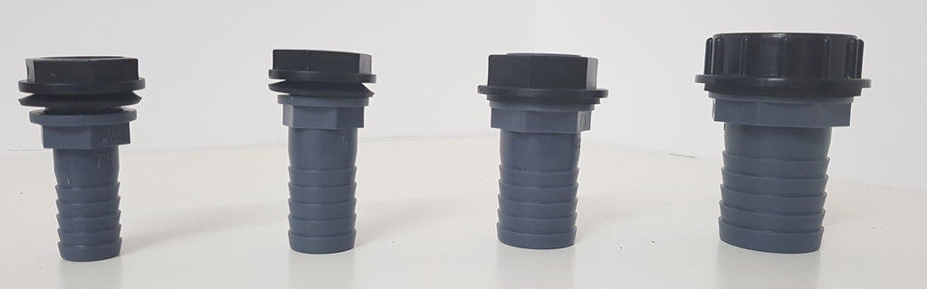 Tank Connector, Hosetail with Washer and Backnut - Freeflush Rainwater Harvesting Ltd. 