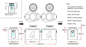 Jumbo2 Grease Trap 600 CpD