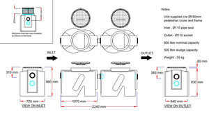 Jumbo2 Grease Trap 600 CpD