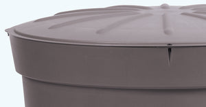 Lanzarote Garphite Grey 300 litre water butt - Freeflush Rainwater Harvesting Ltd. 