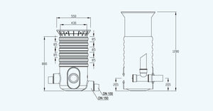 SuDS drainage Variable Orifice Choke Drain Chamber