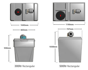 Powertank Rectangular 300L & 500L