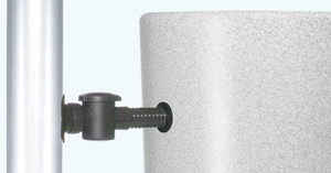 Polished stone effect 2 in 1 water tank butt with planter -350 litre - Freeflush Rainwater Harvesting Ltd. 