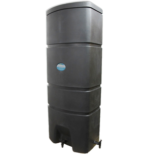 160 Litre Wall Mounted Water Butt Rainwater tank - optional Guttermate filter