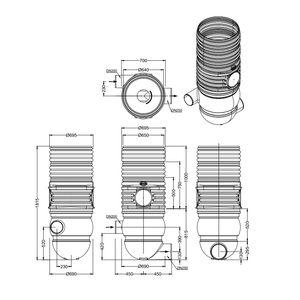 Vortex flow control shaft VS-Control flex M